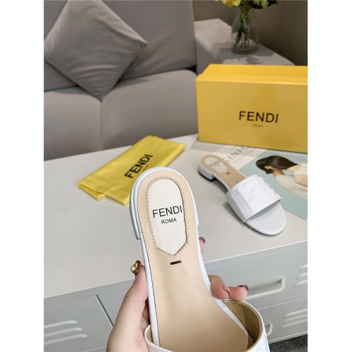 Replica Fendi Slippers For Women #833108 $64.00 USD for Wholesale