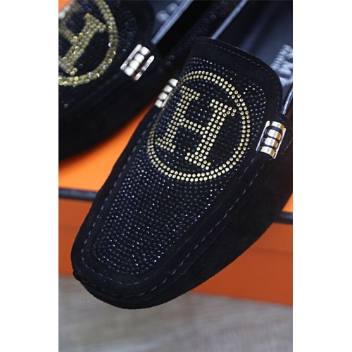 Replica Salvatore Ferragamo Leather Shoes For Men #833111 $72.00 USD for Wholesale