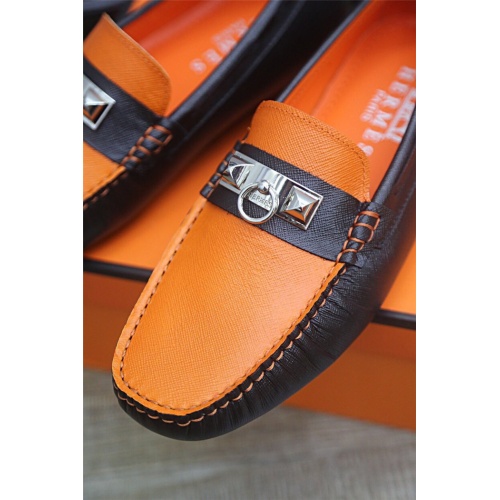 Replica Hermes Casual Shoes For Men #833114 $76.00 USD for Wholesale