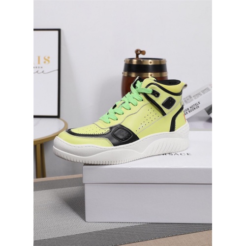 Replica Versace High Tops Shoes For Men #833279 $96.00 USD for Wholesale
