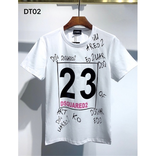 Dsquared T-Shirts Short Sleeved For Men #833363 $26.00 USD, Wholesale Replica Dsquared T-Shirts