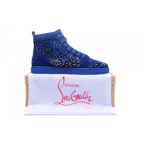 Replica Christian Louboutin High Tops Shoes For Men #833432 $98.00 USD for Wholesale