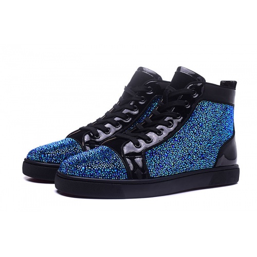 Replica Christian Louboutin High Tops Shoes For Men #833434 $98.00 USD for Wholesale