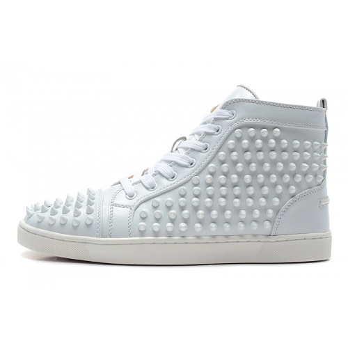 Replica Christian Louboutin High Tops Shoes For Men #833455 $98.00 USD for Wholesale