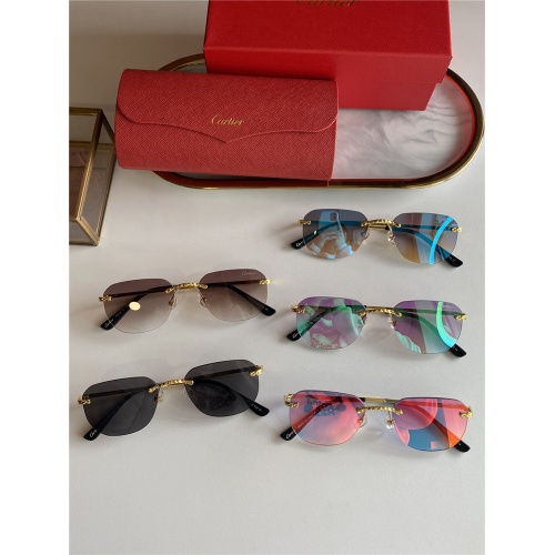 Replica Cartier AAA Quality Sunglasses #833630 $45.00 USD for Wholesale