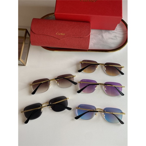 Replica Cartier AAA Quality Sunglasses #833630 $45.00 USD for Wholesale
