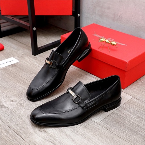 Salvatore Ferragamo Leather Shoes For Men #833688 $98.00 USD, Wholesale Replica Salvatore Ferragamo Leather Shoes