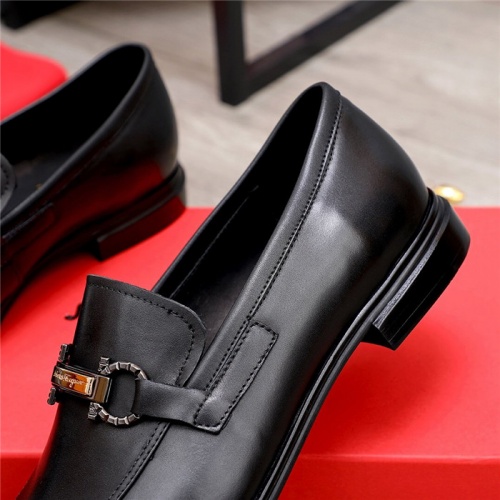 Replica Salvatore Ferragamo Leather Shoes For Men #833688 $98.00 USD for Wholesale