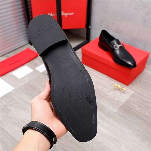 Replica Salvatore Ferragamo Leather Shoes For Men #833688 $98.00 USD for Wholesale