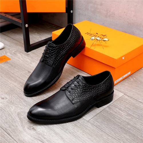 Hermes Leather Shoes For Men #833703 $85.00 USD, Wholesale Replica Hermes Leather Shoes