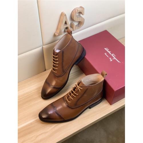 Salvatore Ferragamo Boots For Men #833710 $92.00 USD, Wholesale Replica Salvatore Ferragamo Boots