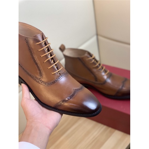 Replica Salvatore Ferragamo Boots For Men #833710 $92.00 USD for Wholesale