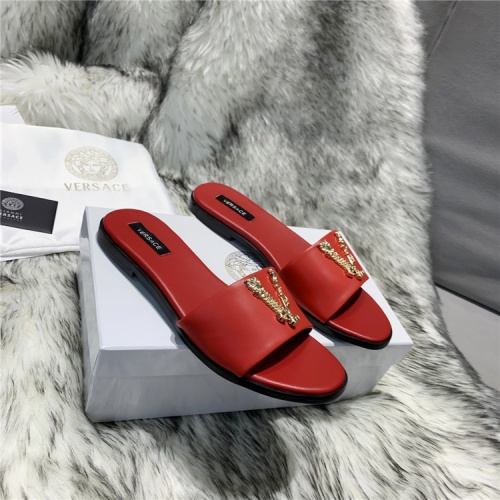 Replica Versace Slippers For Women #833951 $64.00 USD for Wholesale