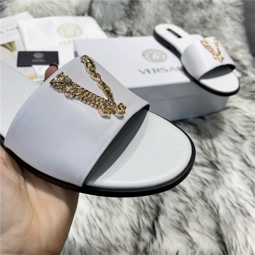 Replica Versace Slippers For Women #833952 $64.00 USD for Wholesale