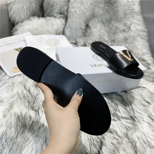 Replica Versace Slippers For Women #833954 $64.00 USD for Wholesale