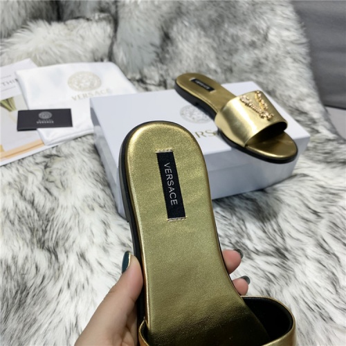 Replica Versace Slippers For Women #833956 $64.00 USD for Wholesale
