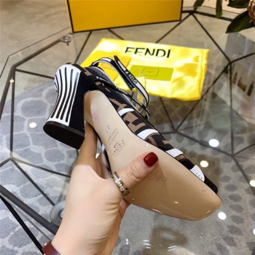 Replica Fendi High-Heeled Shoes For Women #833978 $100.00 USD for Wholesale