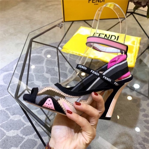 Replica Fendi High-Heeled Shoes For Women #833979 $100.00 USD for Wholesale