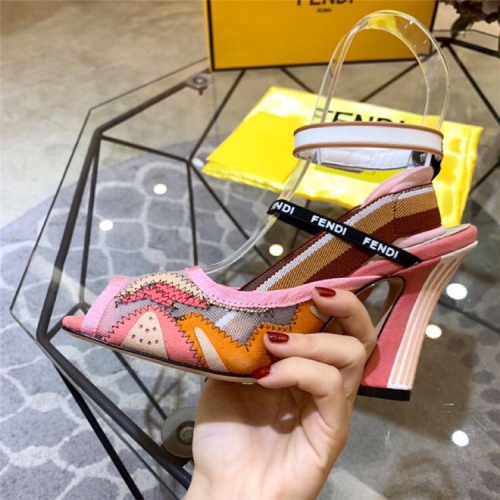 Replica Fendi High-Heeled Shoes For Women #833981 $100.00 USD for Wholesale
