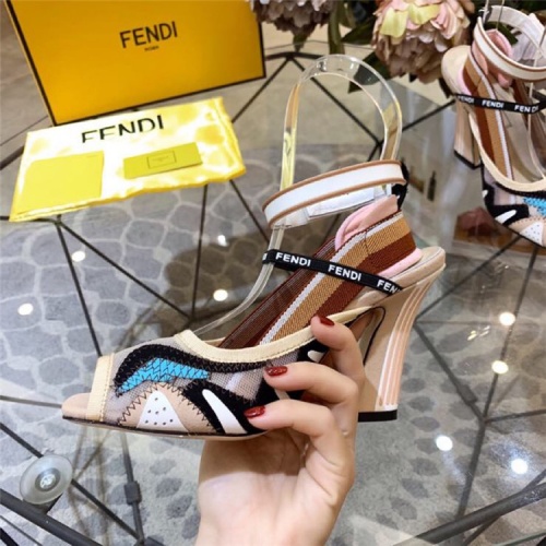 Replica Fendi High-Heeled Shoes For Women #833982 $100.00 USD for Wholesale