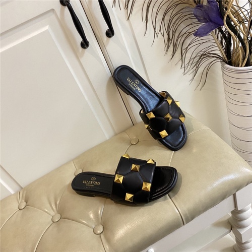 Replica Valentino Slippers For Women #834013 $68.00 USD for Wholesale