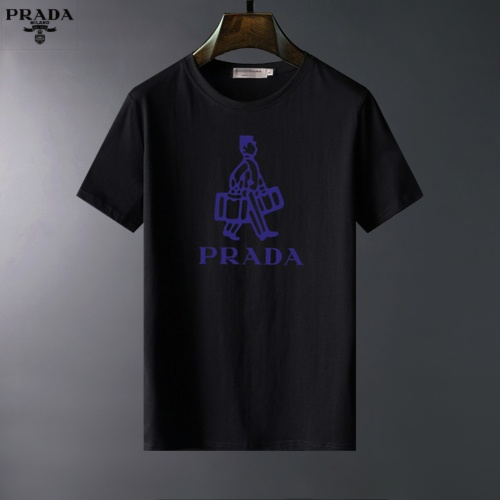 Prada T-Shirts Short Sleeved For Men #834044 $23.00 USD, Wholesale Replica Prada T-Shirts
