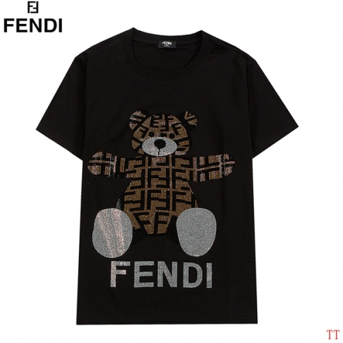 Fendi T-Shirts Short Sleeved For Men #834176 $32.00 USD, Wholesale Replica Fendi T-Shirts