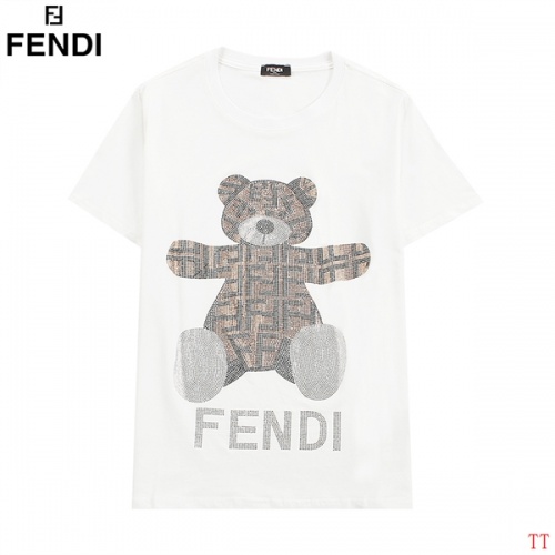 Fendi T-Shirts Short Sleeved For Men #834177 $32.00 USD, Wholesale Replica Fendi T-Shirts