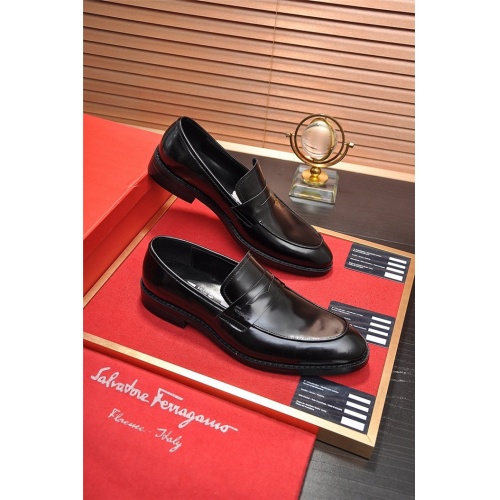 Salvatore Ferragamo Leather Shoes For Men #834241 $82.00 USD, Wholesale Replica Salvatore Ferragamo Leather Shoes