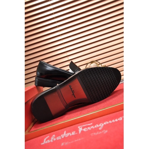 Replica Salvatore Ferragamo Leather Shoes For Men #834241 $82.00 USD for Wholesale