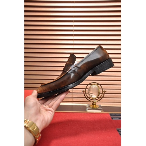 Replica Salvatore Ferragamo Leather Shoes For Men #834243 $82.00 USD for Wholesale