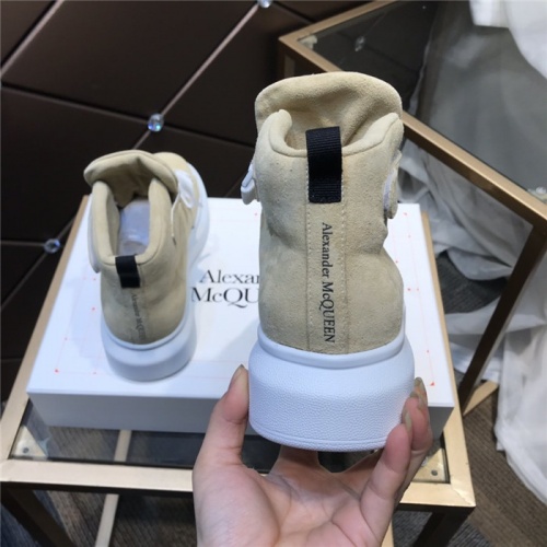 Replica Alexander McQueen High Tops Shoes For Men #834255 $115.00 USD for Wholesale