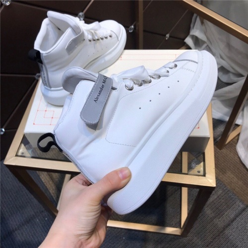 Replica Alexander McQueen High Tops Shoes For Men #834256 $115.00 USD for Wholesale