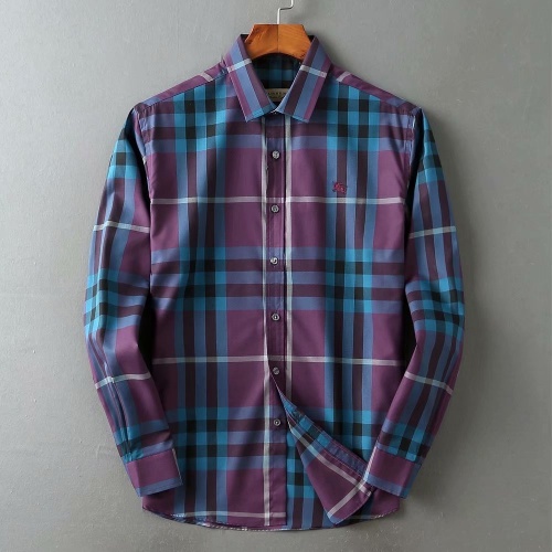 Burberry Shirts Long Sleeved For Men #834608 $41.00 USD, Wholesale Replica Burberry Shirts