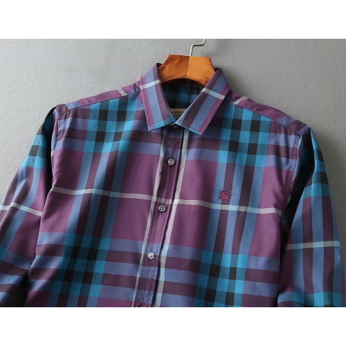 Replica Burberry Shirts Long Sleeved For Men #834608 $41.00 USD for Wholesale
