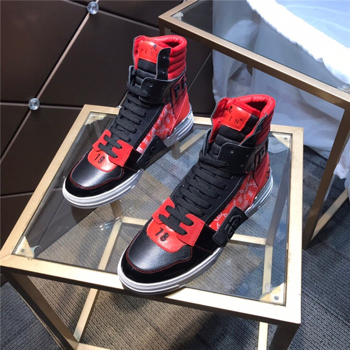 Philipp Plein PP High Tops Shoes For Men #830267 $108.00 USD, Wholesale  Replica Philipp Plein PP High Tops Shoes