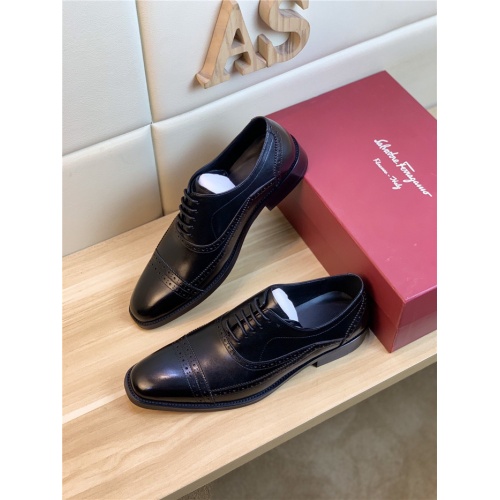 Salvatore Ferragamo Leather Shoes For Men #834996 $82.00 USD, Wholesale Replica Salvatore Ferragamo Leather Shoes