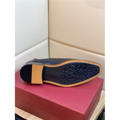 Replica Salvatore Ferragamo Leather Shoes For Men #834996 $82.00 USD for Wholesale