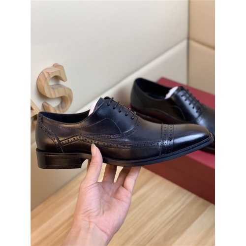 Replica Salvatore Ferragamo Leather Shoes For Men #834996 $82.00 USD for Wholesale