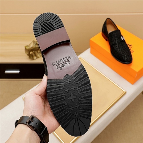 Replica Hermes Leather Shoes For Men #835030 $82.00 USD for Wholesale