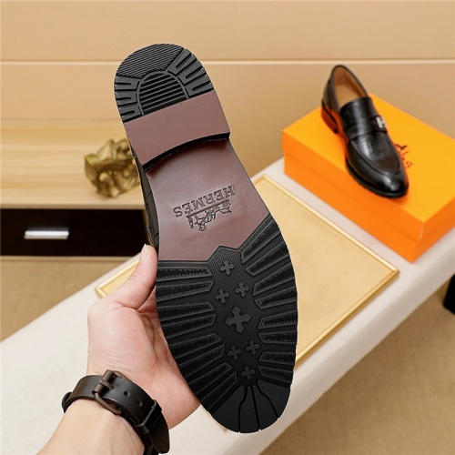 Replica Hermes Leather Shoes For Men #835031 $82.00 USD for Wholesale