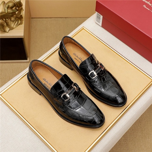 Salvatore Ferragamo Leather Shoes For Men #835034 $82.00 USD, Wholesale Replica Salvatore Ferragamo Leather Shoes