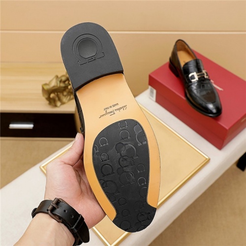 Replica Salvatore Ferragamo Leather Shoes For Men #835034 $82.00 USD for Wholesale