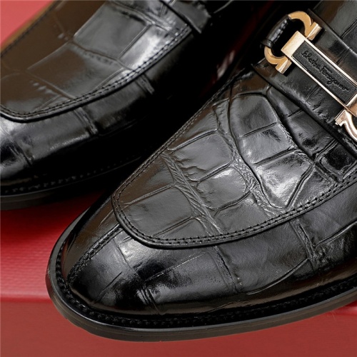 Replica Salvatore Ferragamo Leather Shoes For Men #835034 $82.00 USD for Wholesale