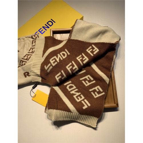 Replica Fendi Scarf & Hat Set For Women #835068 $44.00 USD for Wholesale