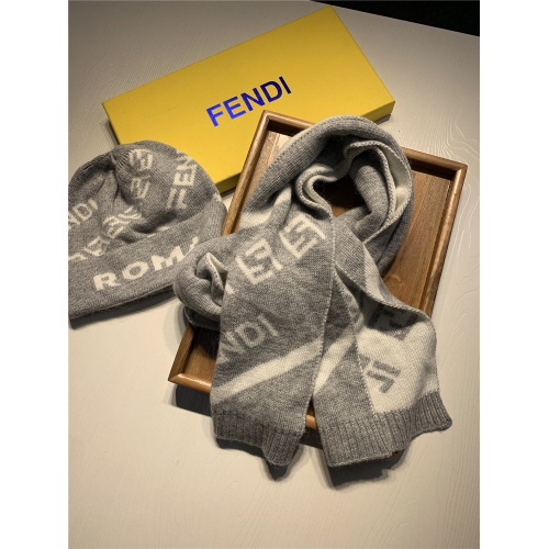 Replica Fendi Scarf & Hat Set For Women #835069 $44.00 USD for Wholesale