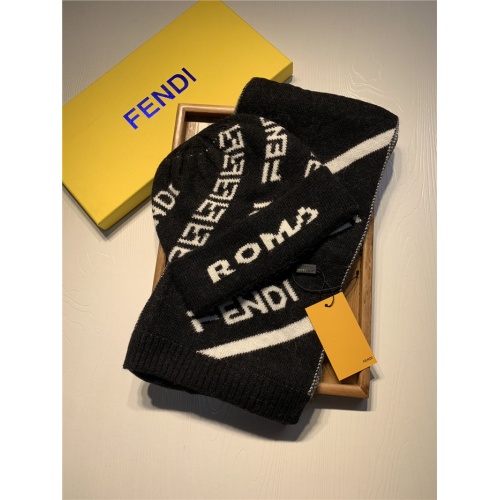 Fendi Scarf &amp; Hat Set For Women #835071 $44.00 USD, Wholesale Replica Fendi Scarf