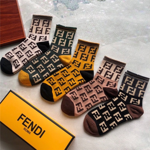 Fendi Socks #835377 $25.00 USD, Wholesale Replica Fendi Socks