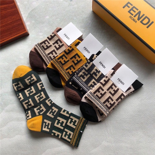 Replica Fendi Socks #835377 $25.00 USD for Wholesale