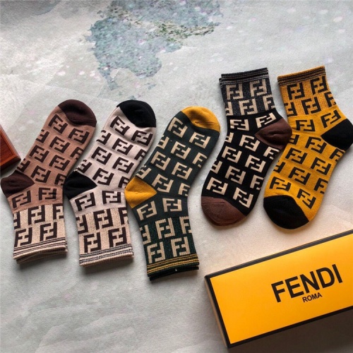 Replica Fendi Socks #835377 $25.00 USD for Wholesale